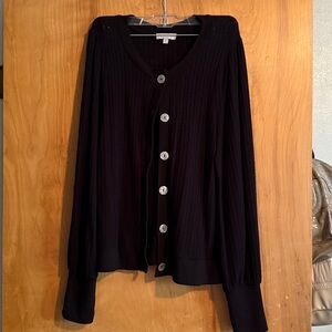 Chenault Black Knit Cardigan